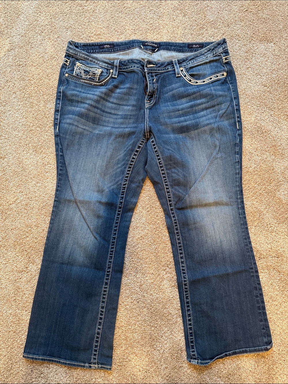 Vigoss Dublin Slim Boot plus 22 heritage fit Bootcut Jeans length 31